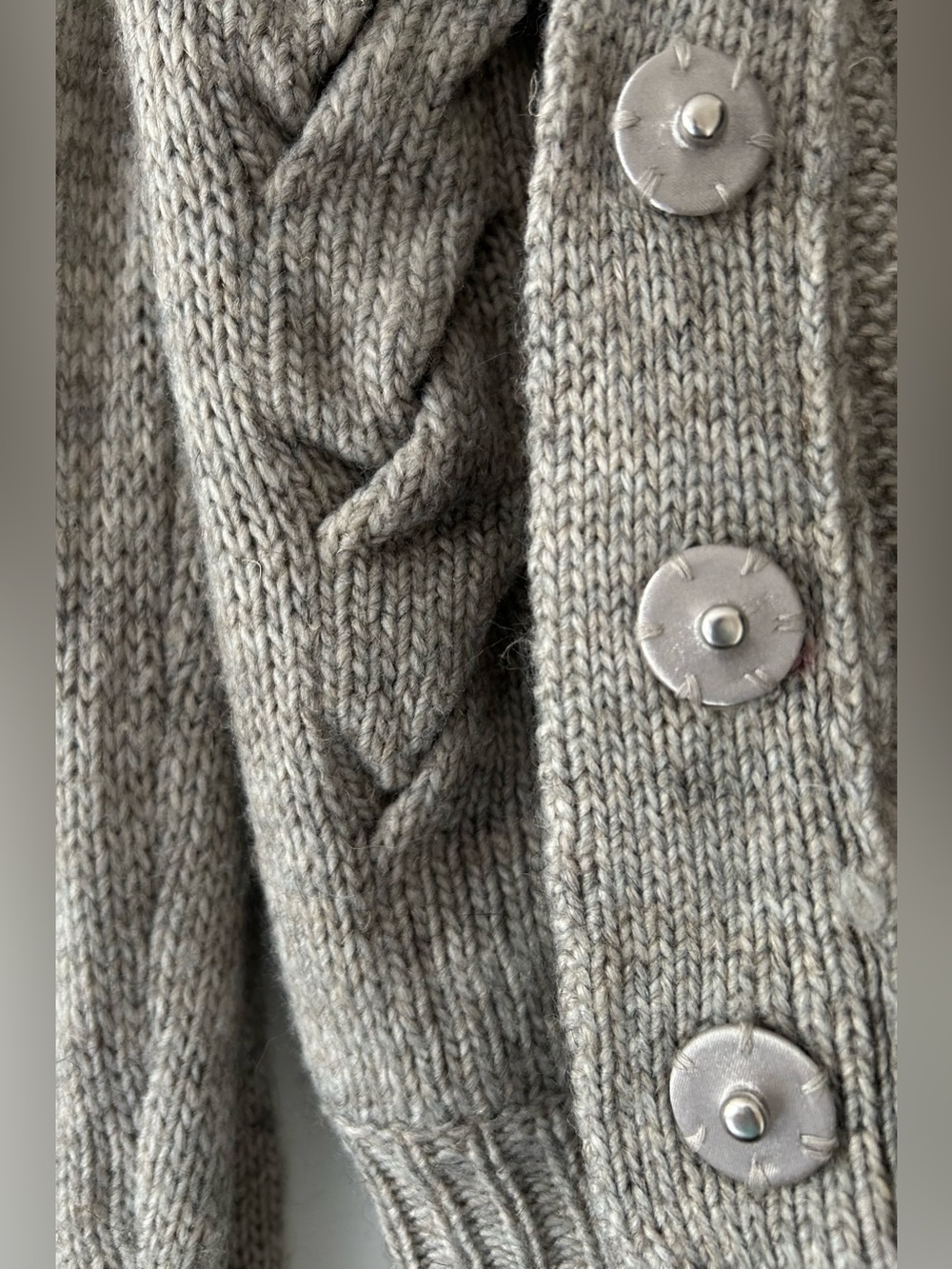 White Space by Hudson’s Bay Co. Woven Cable Knit Cardigan - Picture 5 of 15
